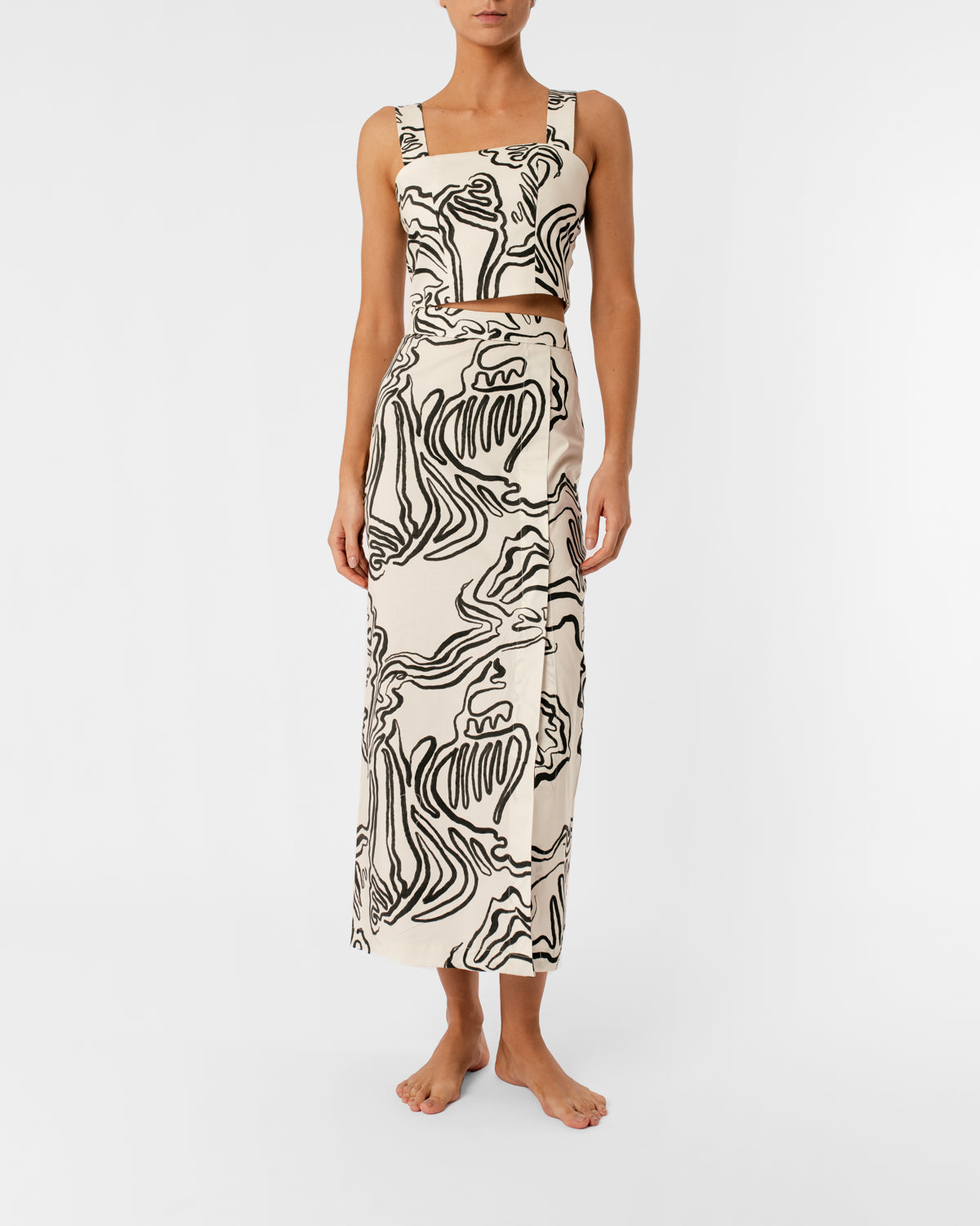 CECI MAREA WHITE BLOUSE