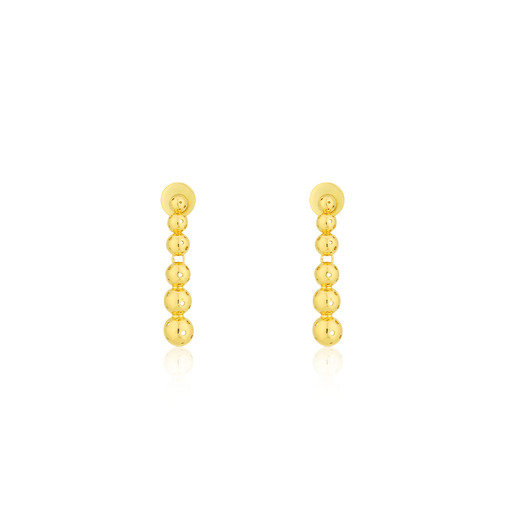 BUSHIDO EARRINGS SMALL GOLD