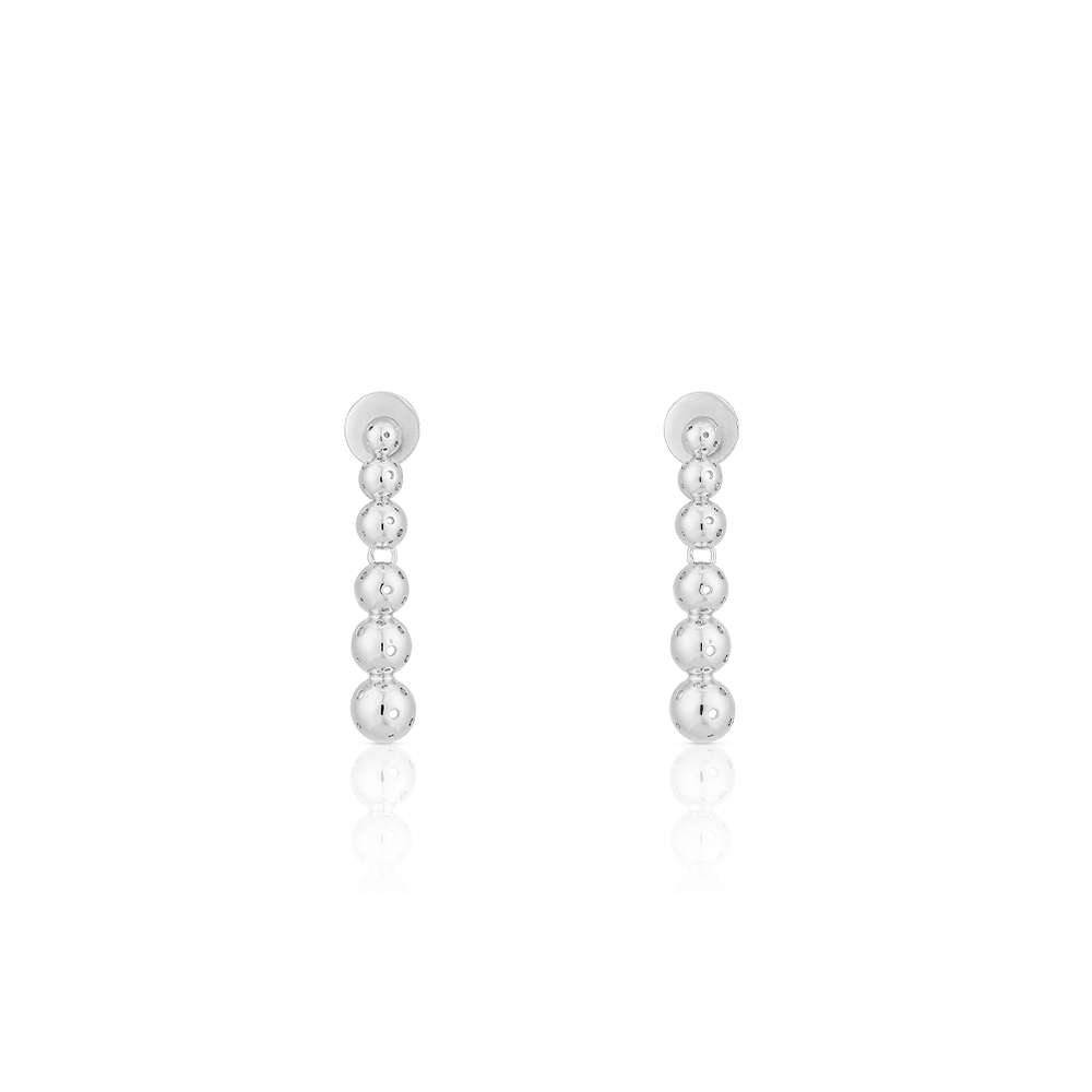 BUSHIDO EARRINGS SMALL SILVER
