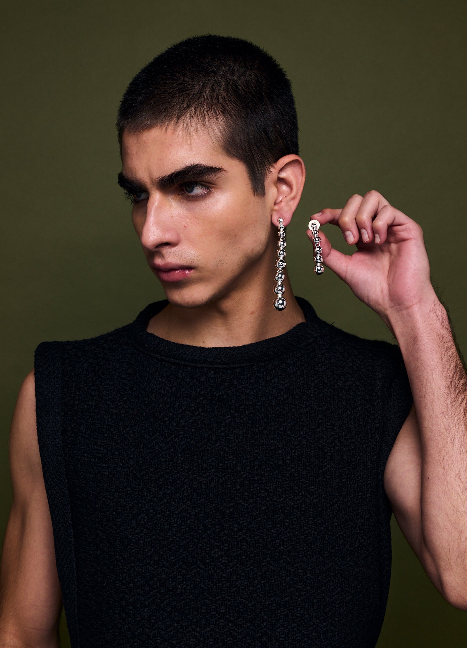 BUSHIDO EARRINGS SMALL SILVER