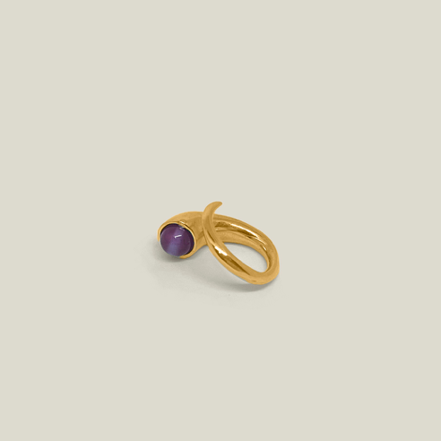 MINI DUM RING AMETHYST