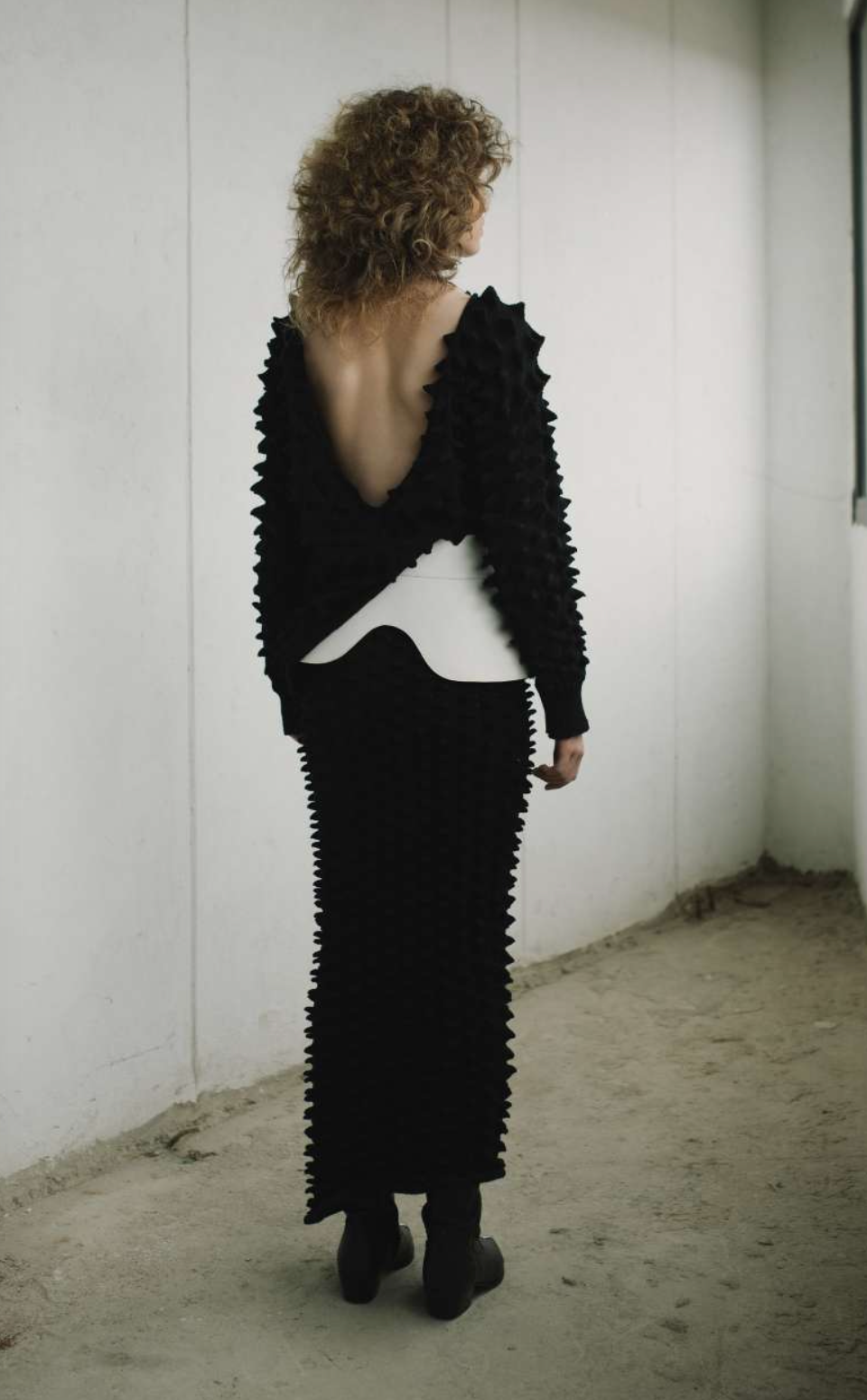 FALDA VESTIDO TEJIDO PICOS COTTON