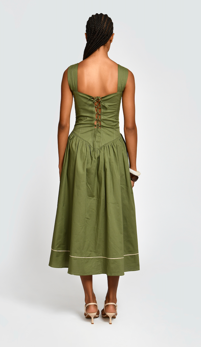 EVVA GREEN DRESS