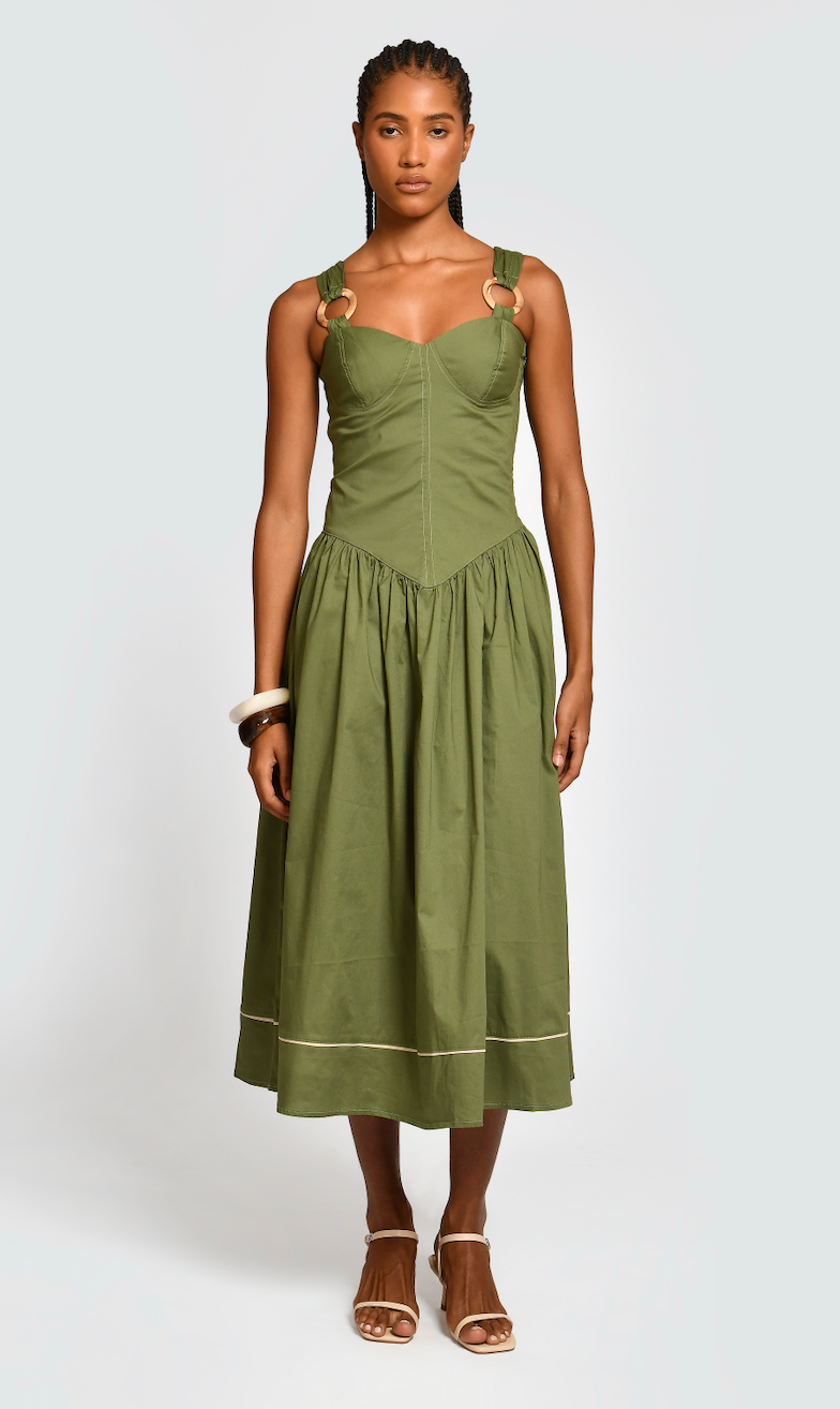 EVVA GREEN DRESS