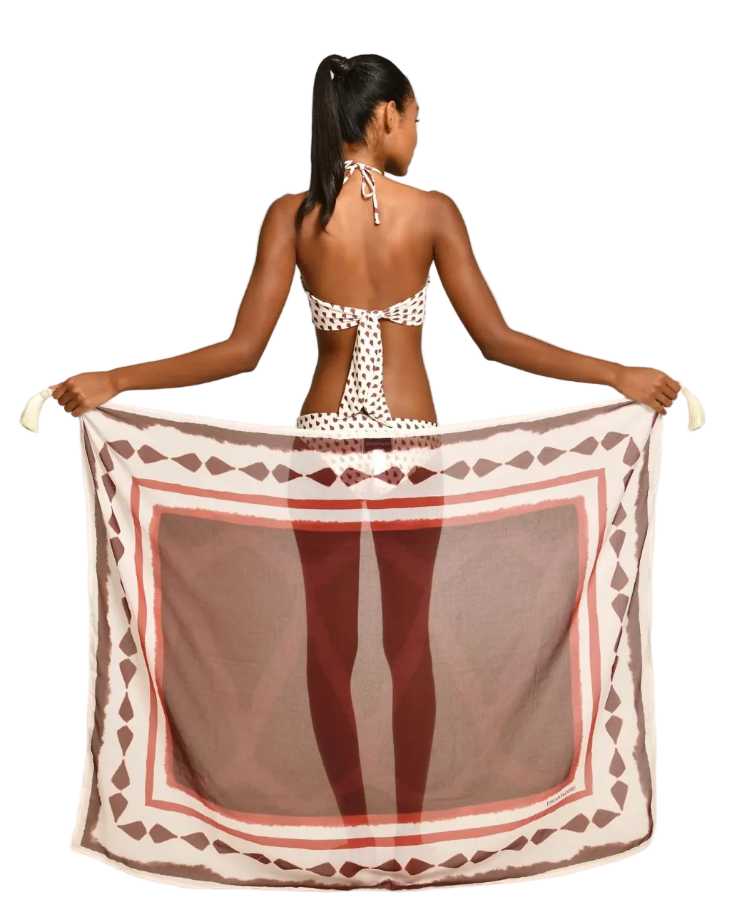 TAYLOR MOLLIS RED SARONG