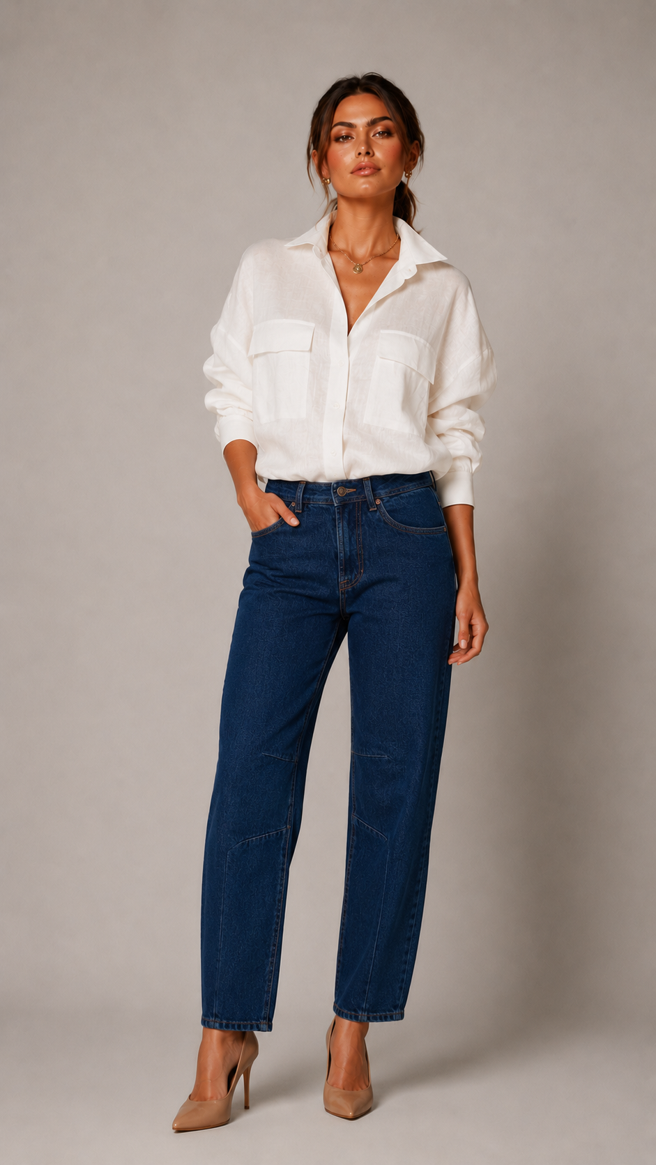OLA BARREL HIGH RISE JEANS