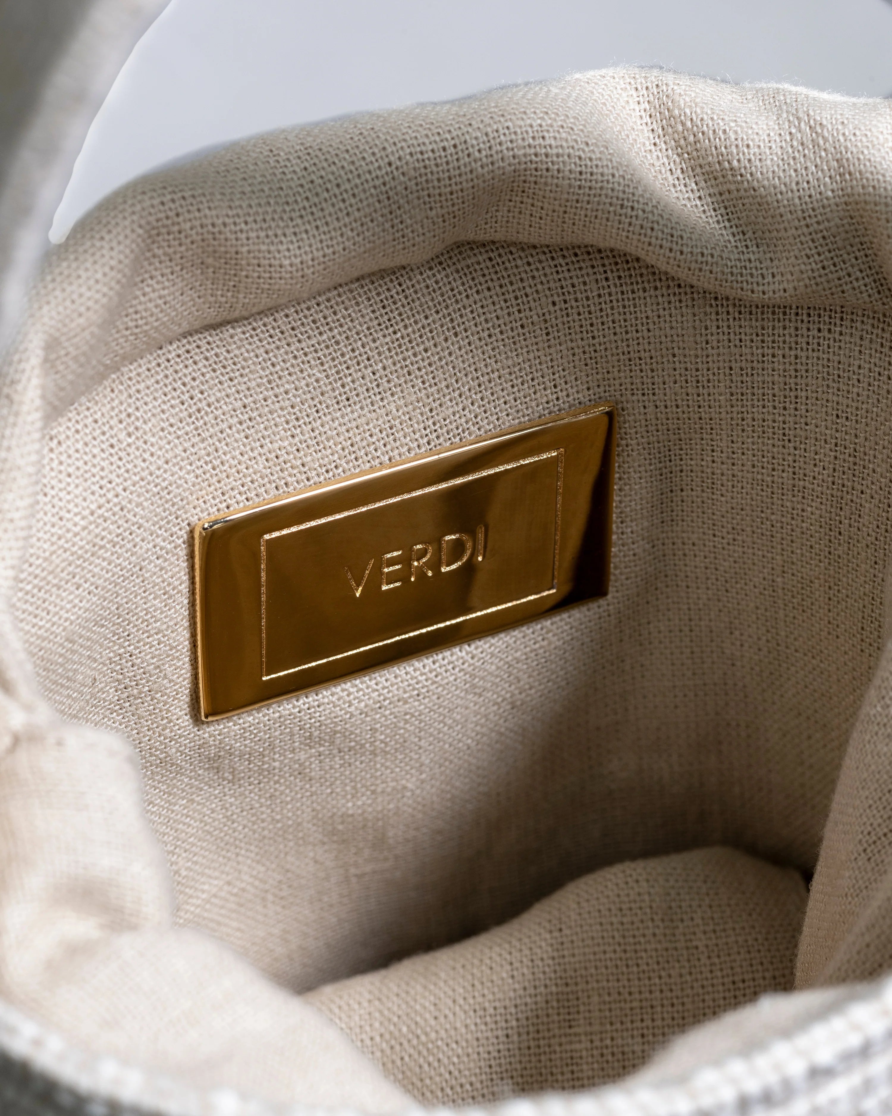 BUCKET BAG ALPACA ACERO MINI