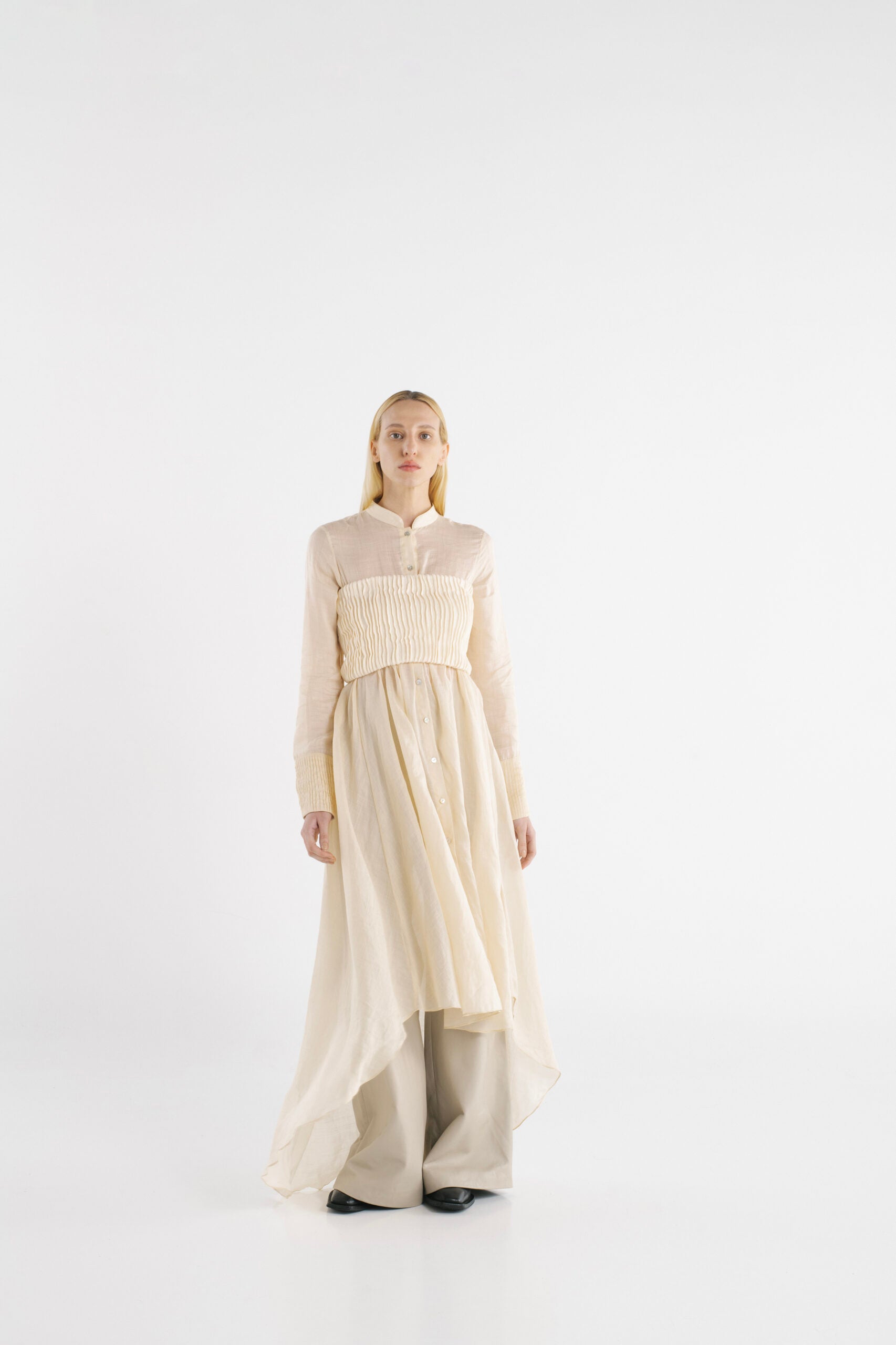 VESTIDO SURCOS CAMISERO TOP