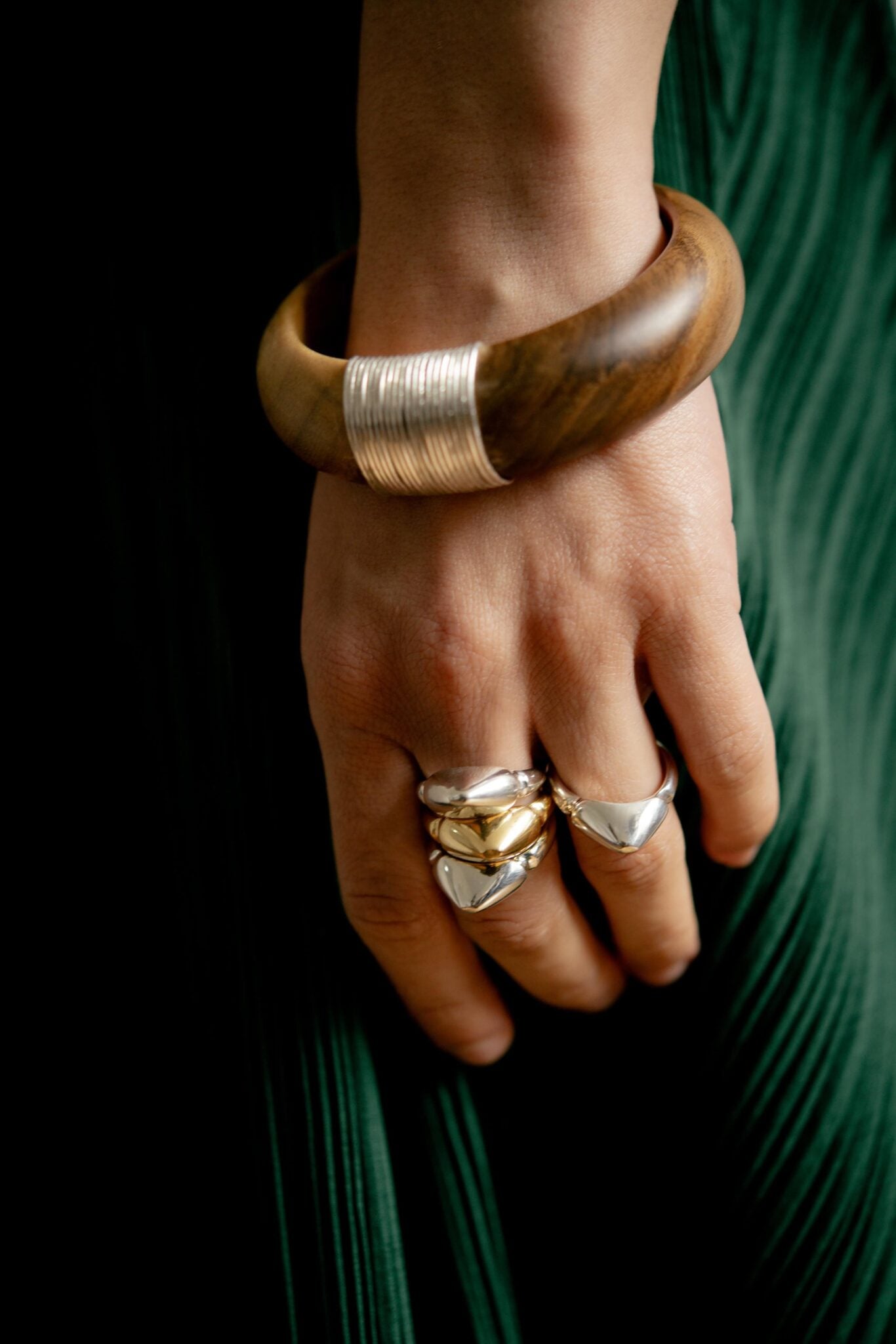 WOOD COIL BRACELET