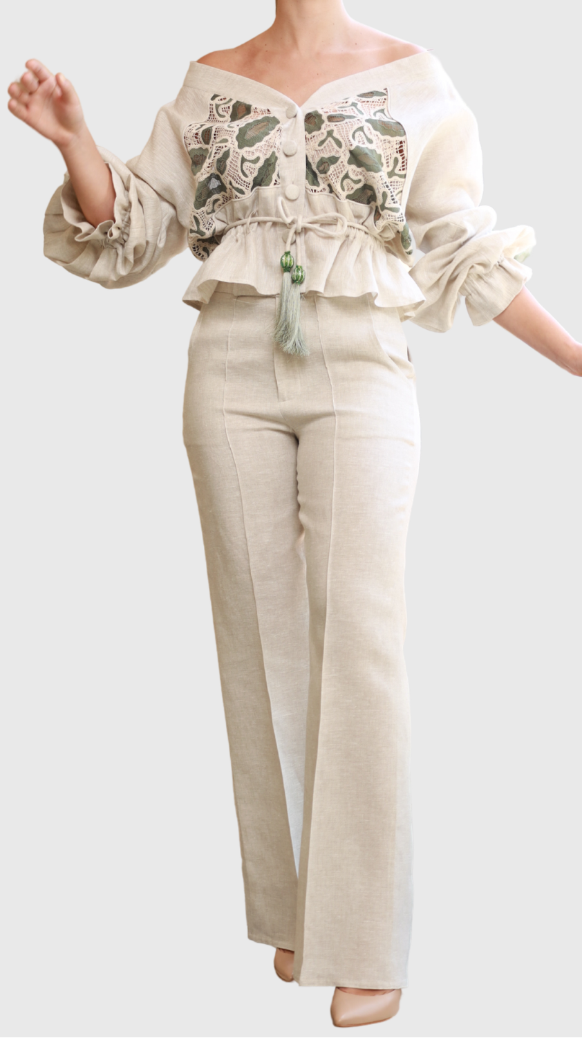 CAMISA COMBINADA ENCAJE