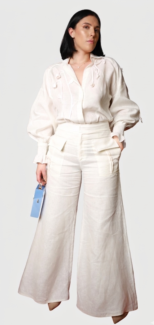 CAMISA OLAN APLIQUES