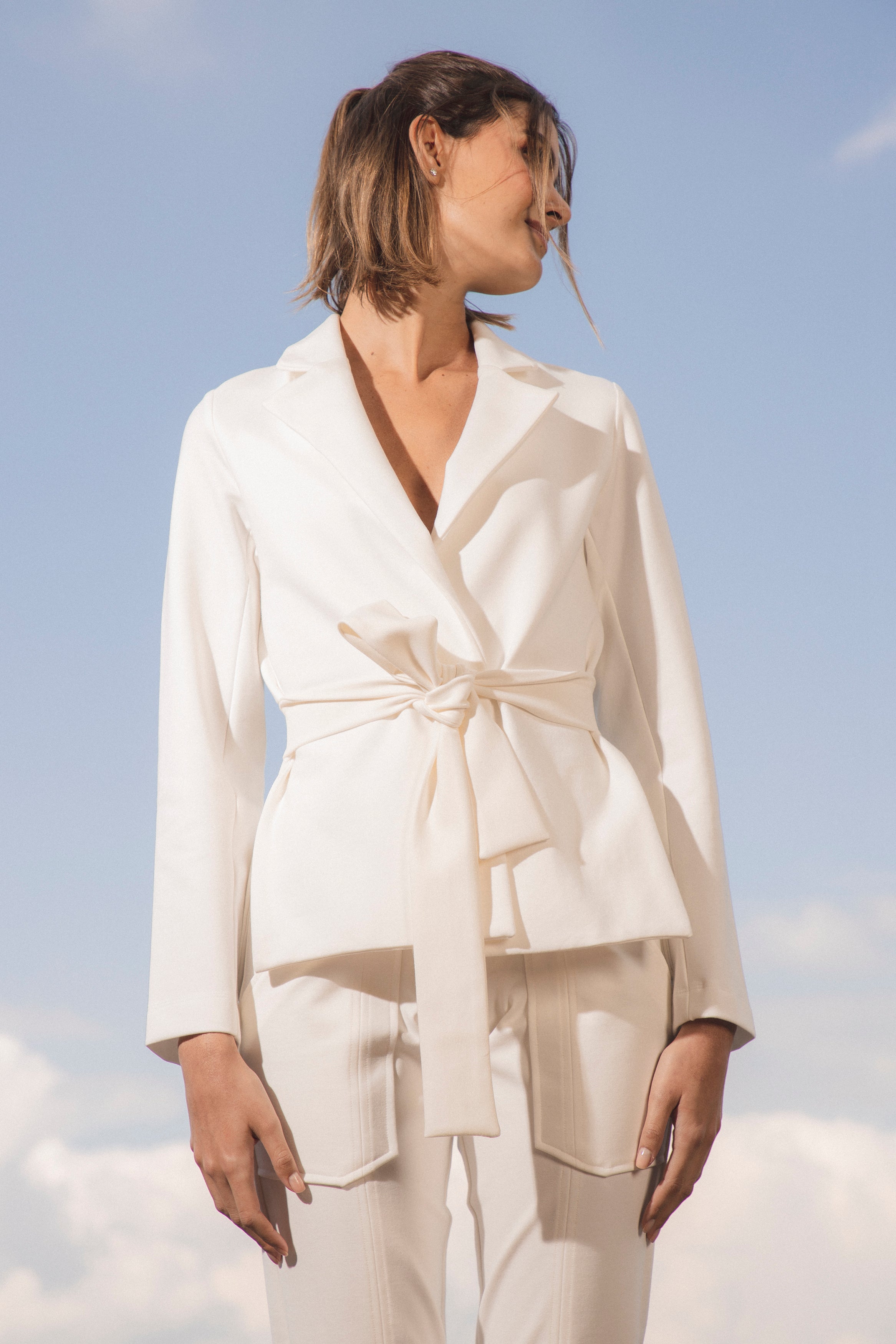 SERENO JACKET EN PONTI GRUESO