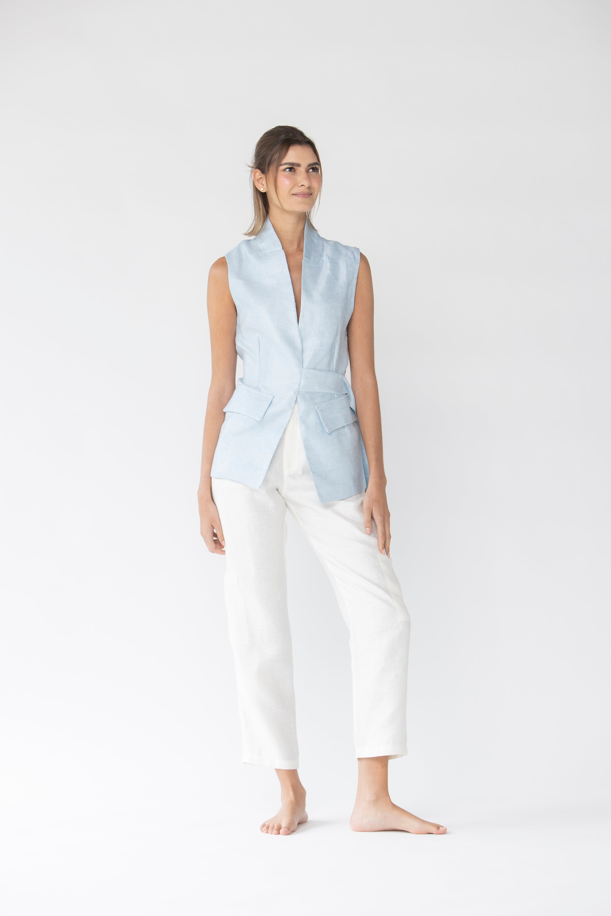 MISTRAL VEST EN LINO PHILEA