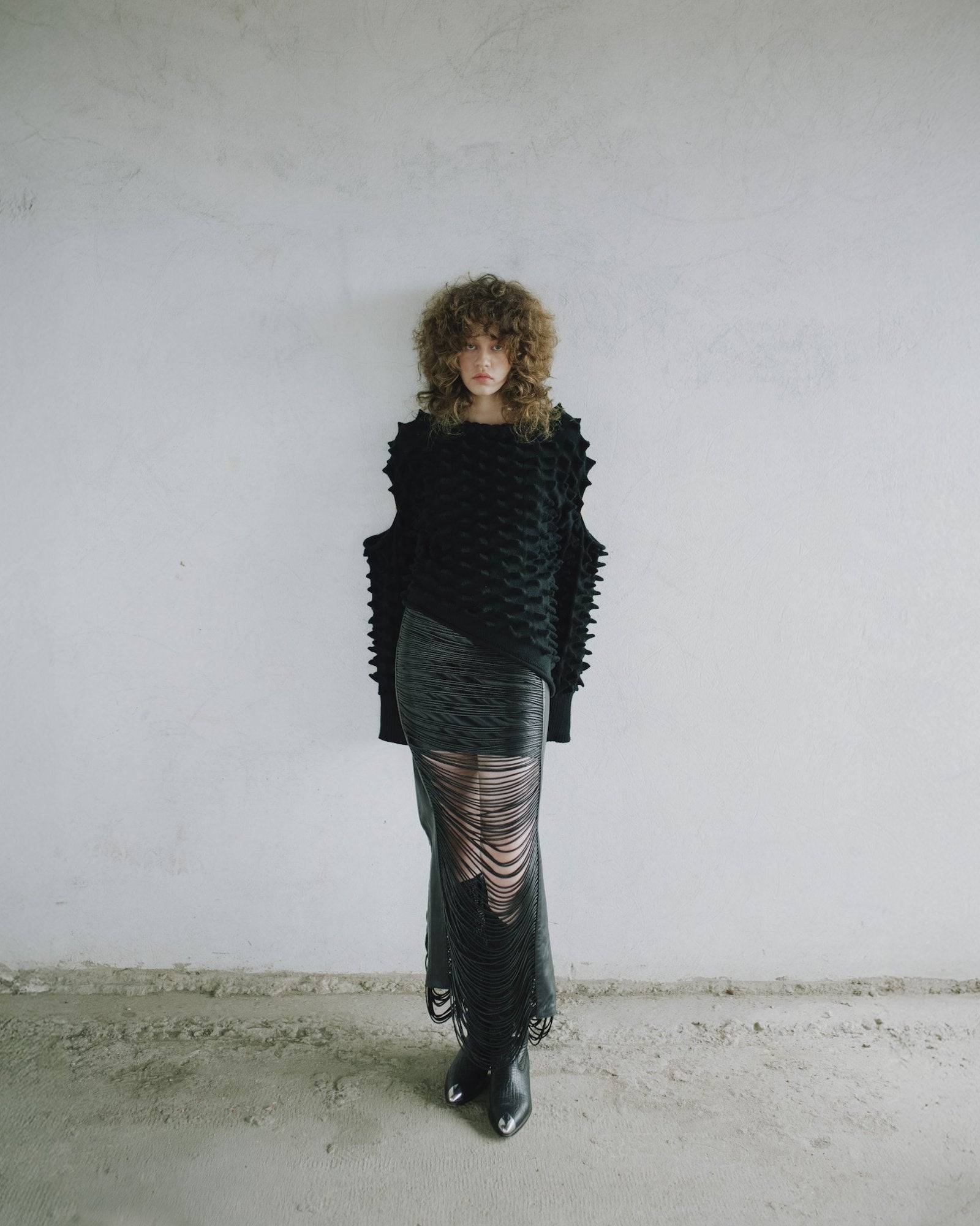 FALDA CUERO CORDÓN VÍBORA