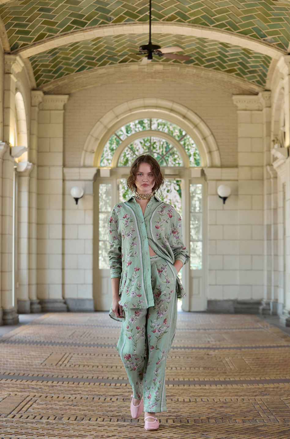 CECILIA HONEYSUCKLE SHIRT