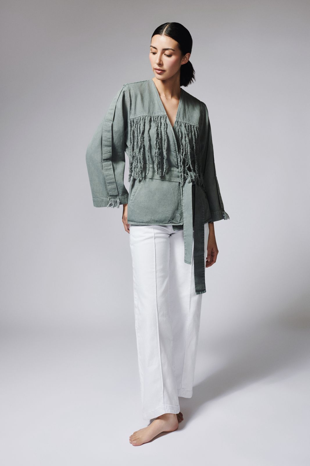 CHAQUETA FLECOS DENIM