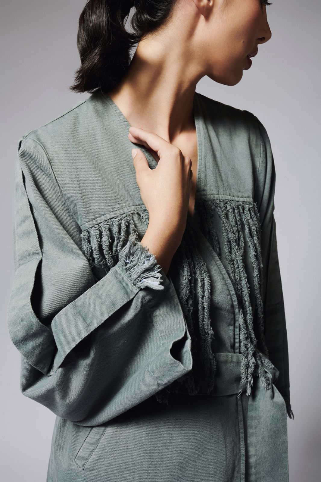 CHAQUETA FLECOS DENIM