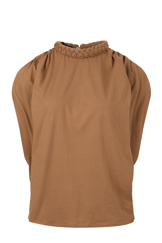 SHORT SLEEVE BRAIDED T-SHIRT