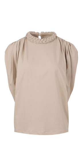 SHORT SLEEVE BRAIDED T-SHIRT