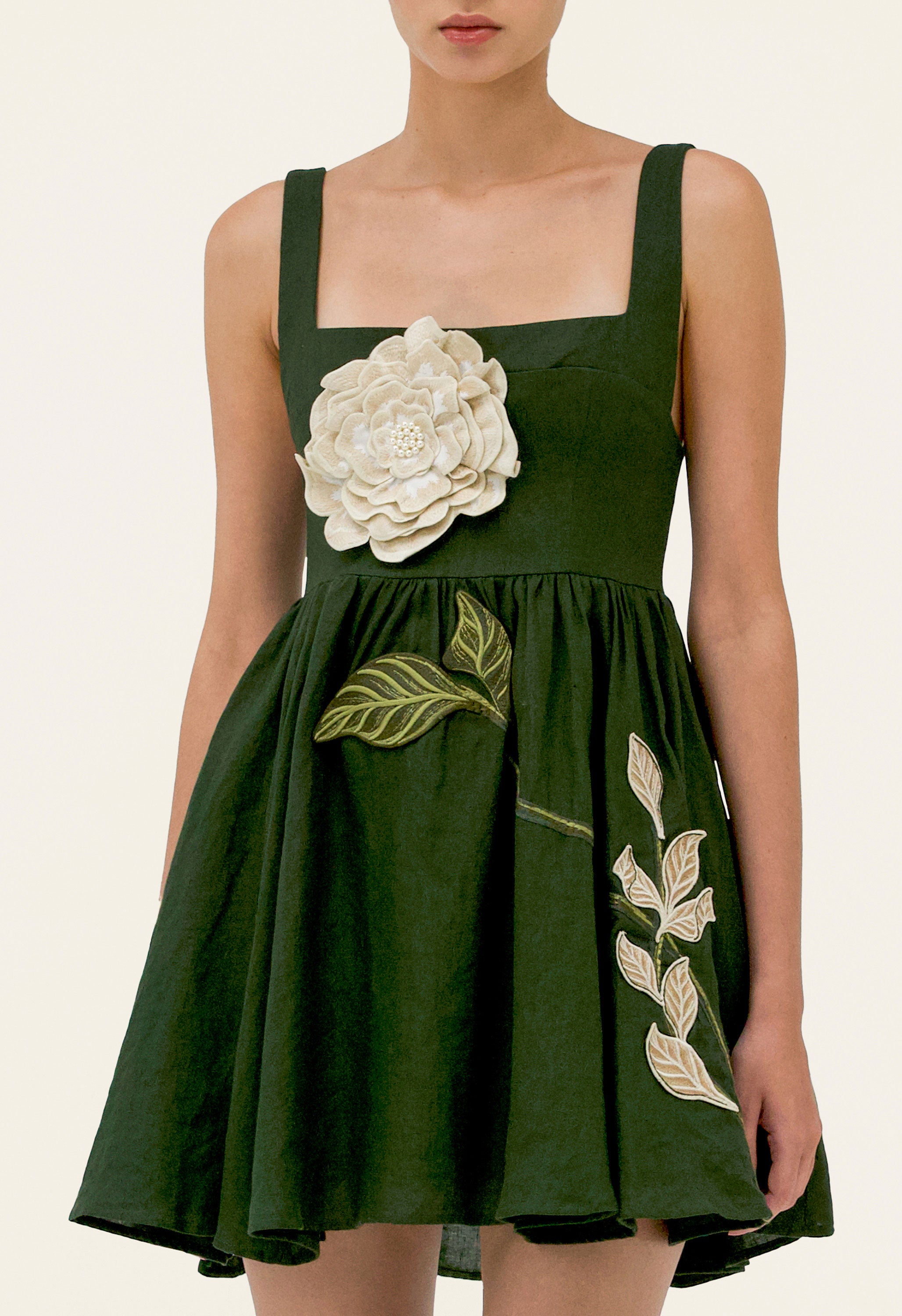 HIERBABUENA GARDENIA MINI DRESS
