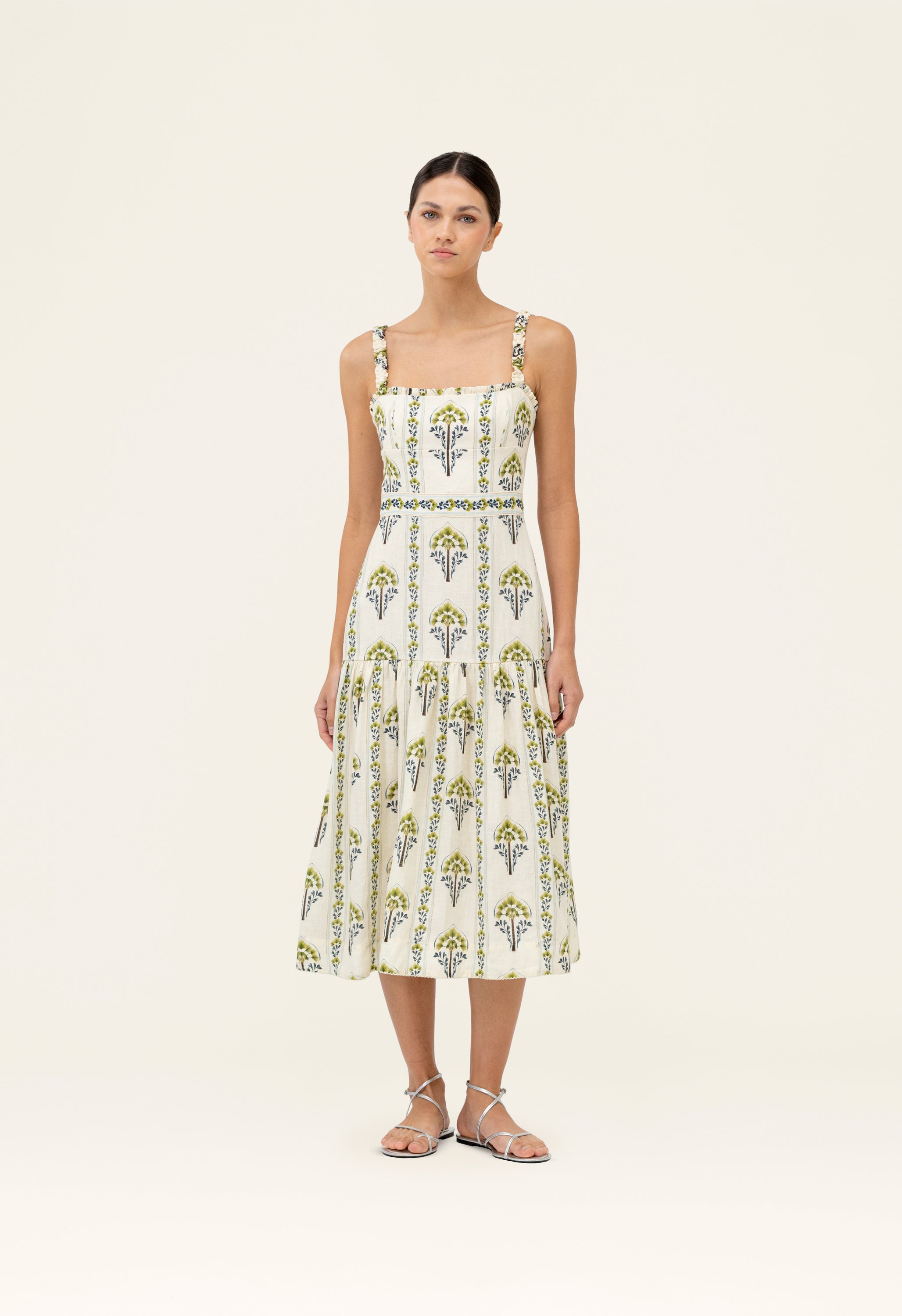 NISPERO MORICHE MIDI DRESS