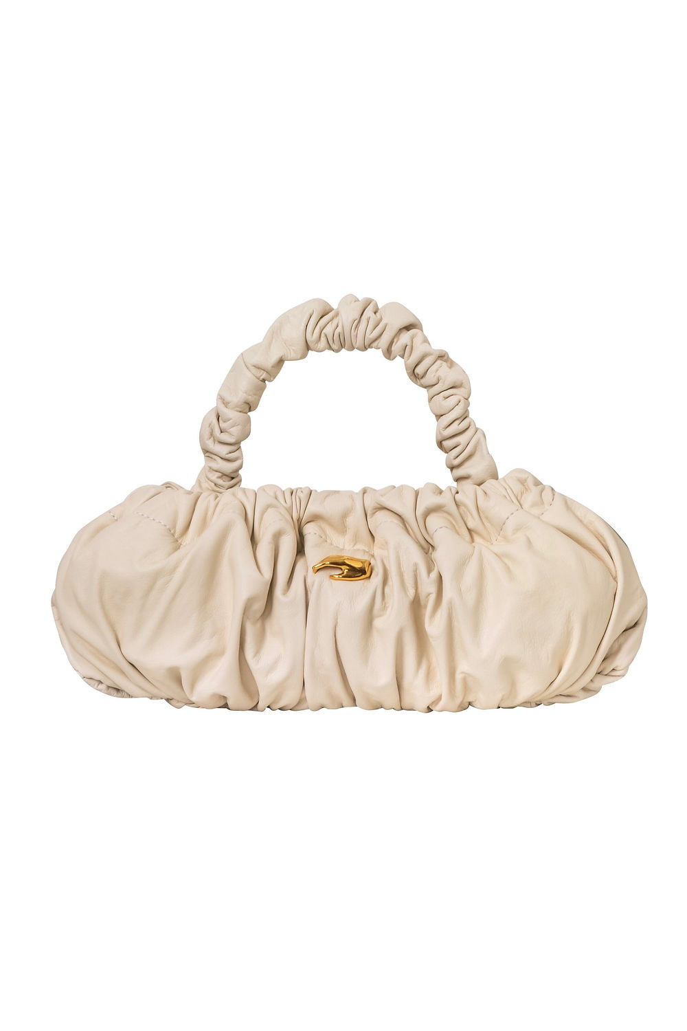 PIERRE M LEATHER BAG CREAM