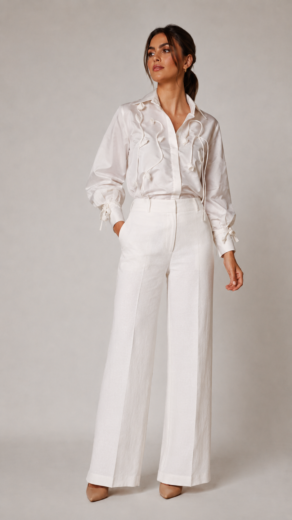 CAMISA TAFETAN - FLORES