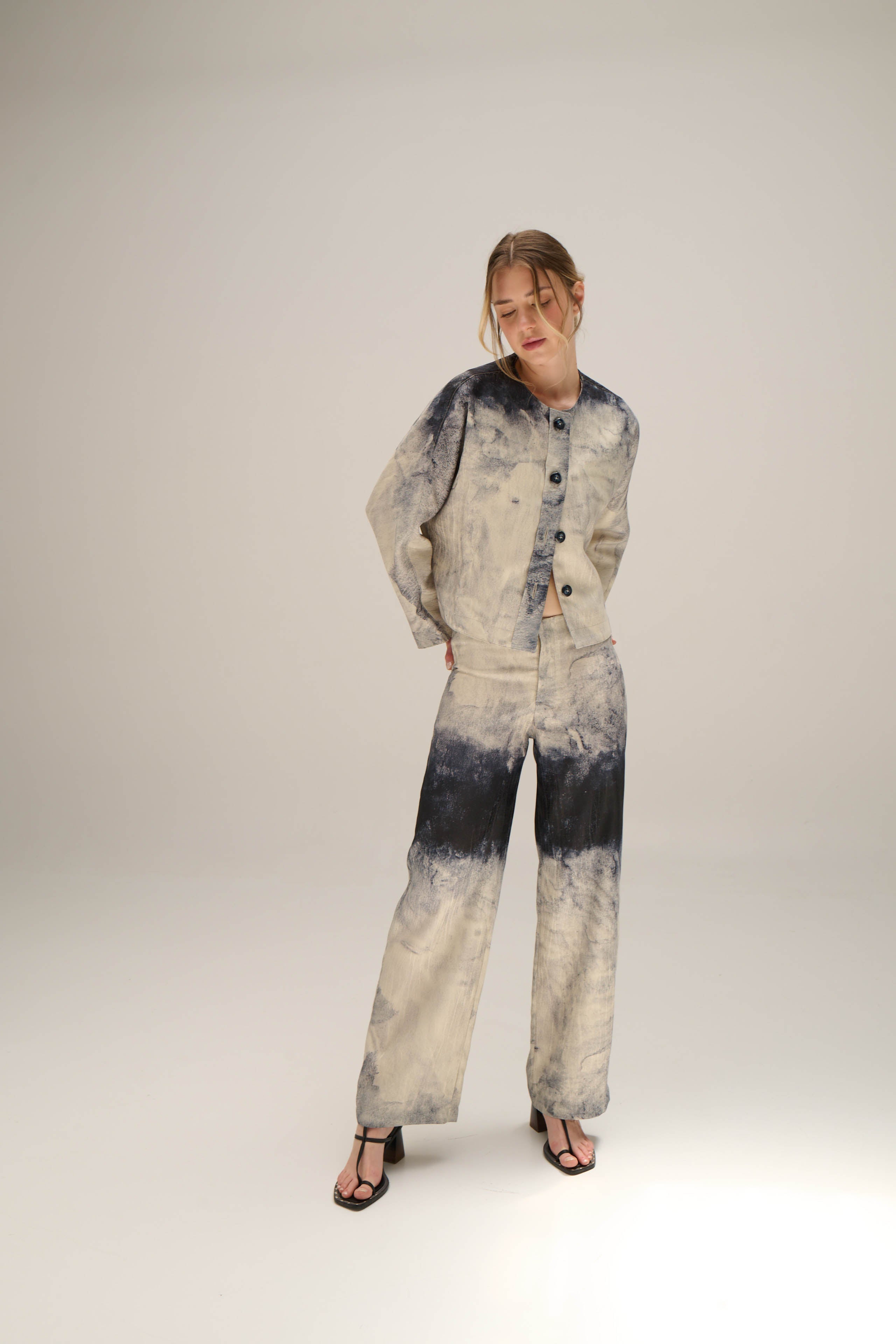 SNAP JACKET BLUE CASCADE