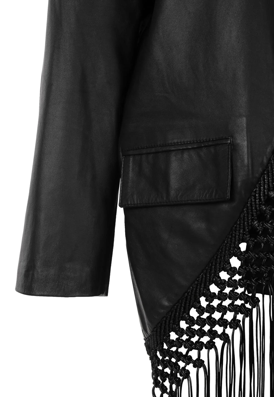 BLAZER CUERO MACRAMÉ