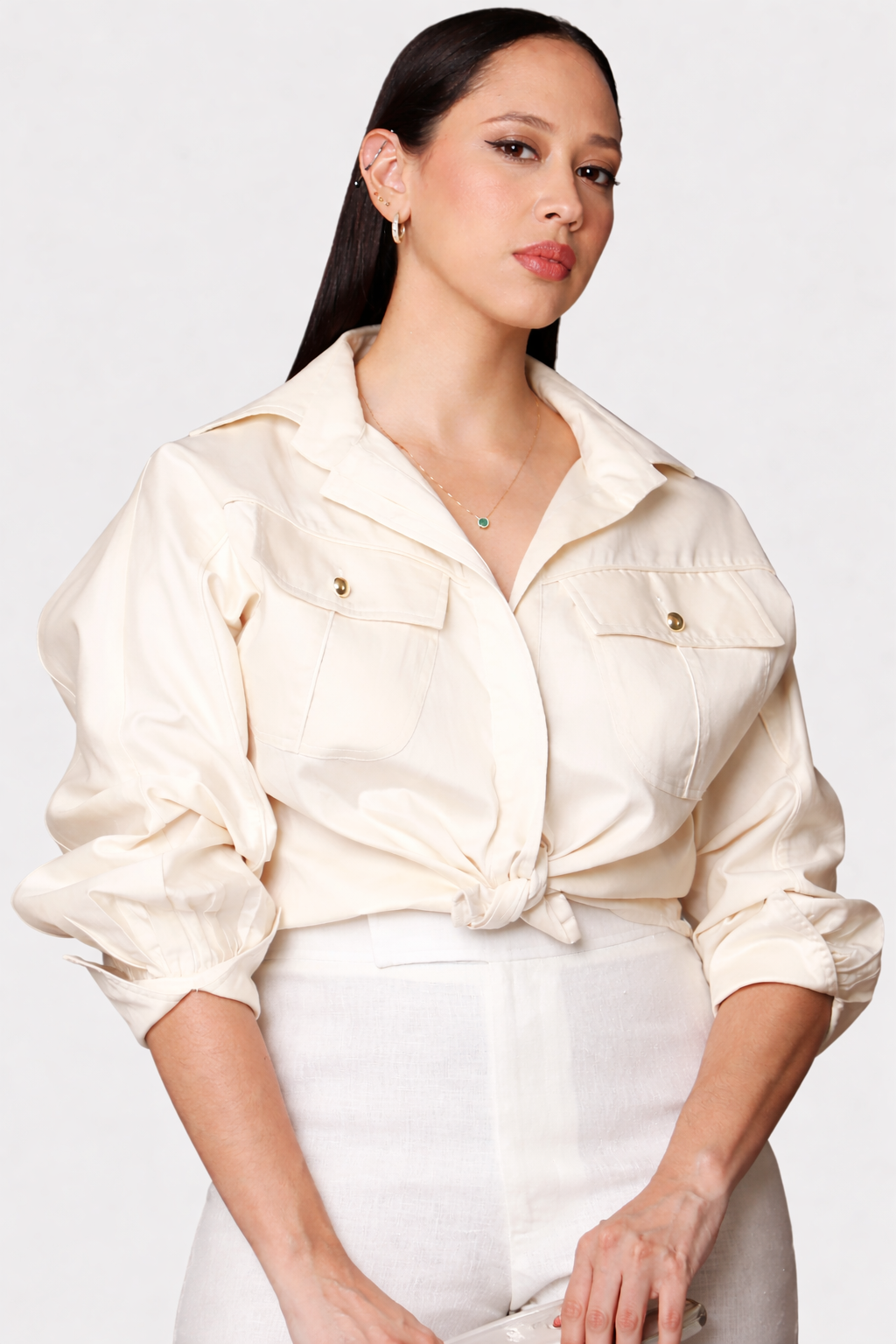 CAMISA BOLSILLO ASIMETRICO