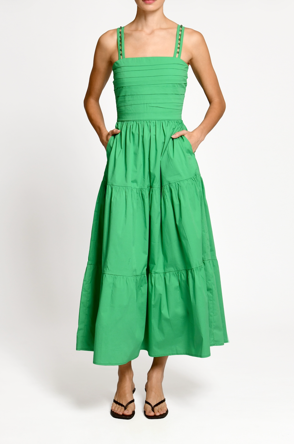 GINEVRA DRESS GREEN