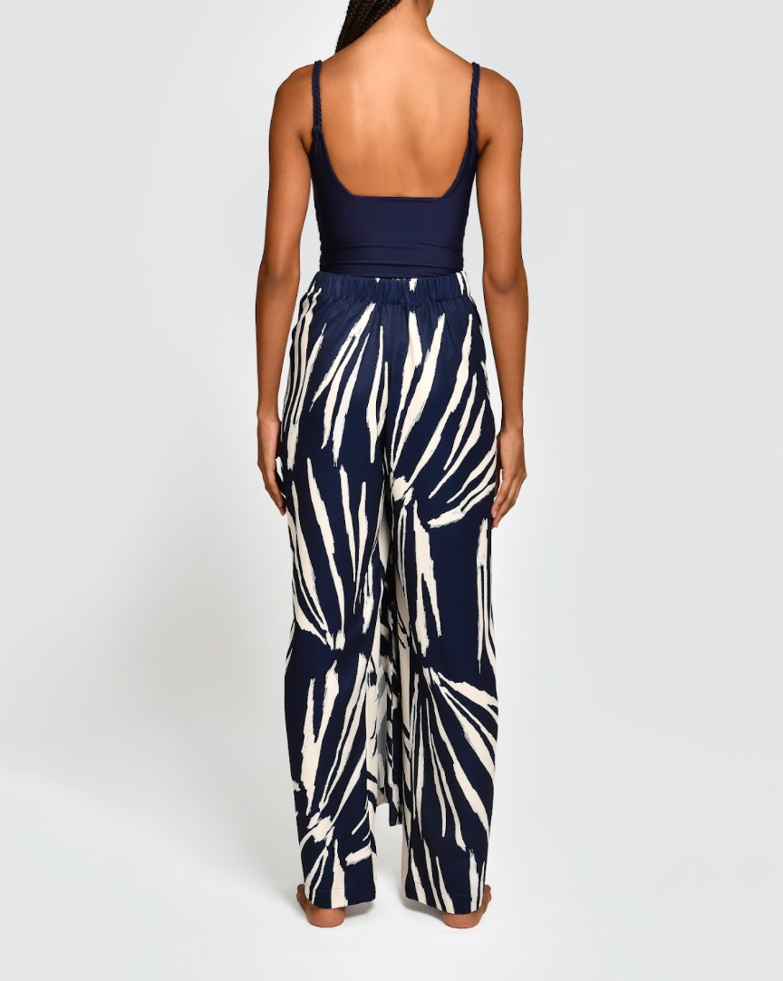 CAMILLE NAVY SHELLS PANTS