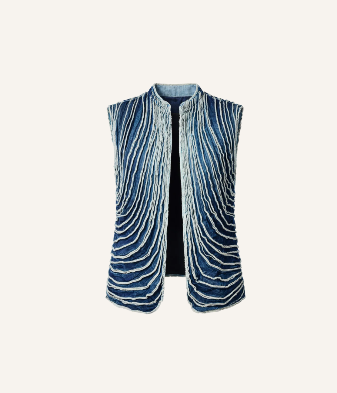 CHALECO TIRAS DENIM