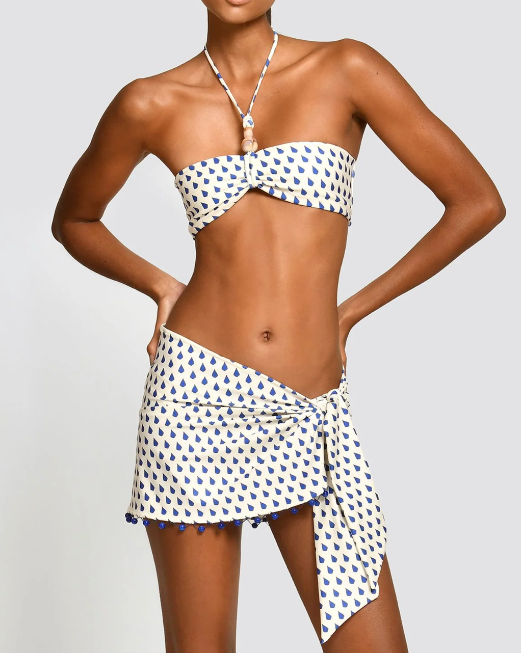 SASKIA MOLLIS BLUE MINI SKIRT