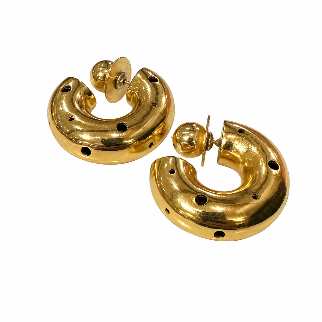 MEDIUM HOOPS EARRINGS