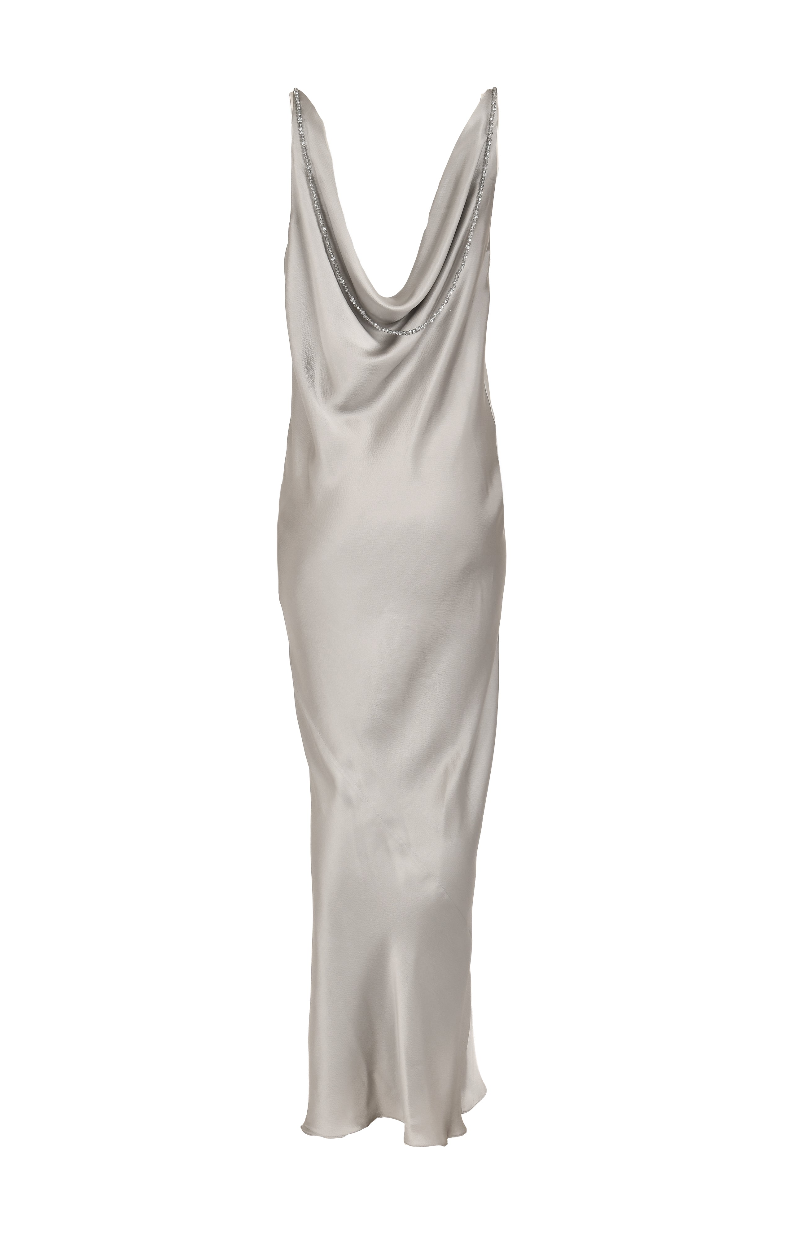 KNOT CHARMED SILK DRESS