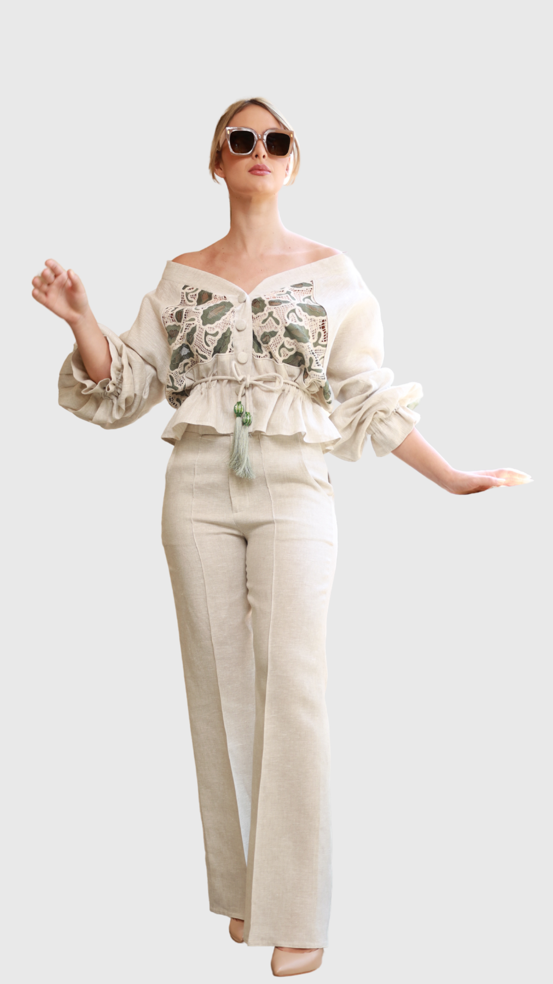 CAMISA COMBINADA ENCAJE DOS TONOS