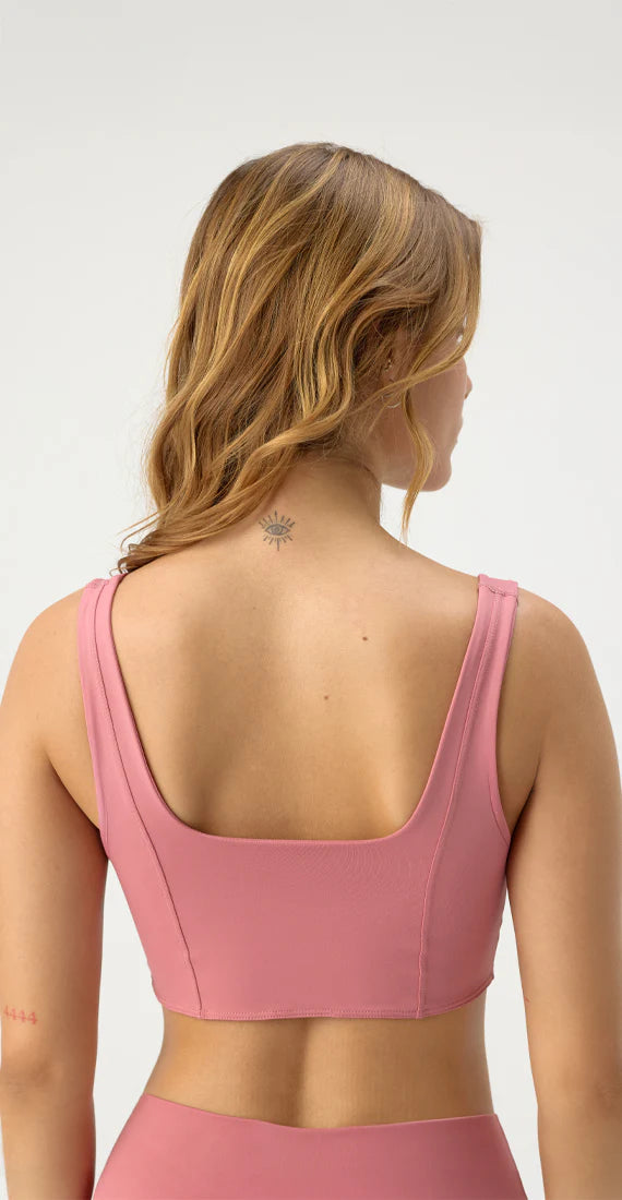 FLORA TOP BLUSH PETAL