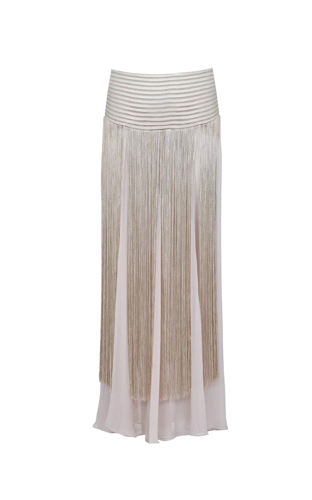 GOLDEN THREADS MAXI SKIRT