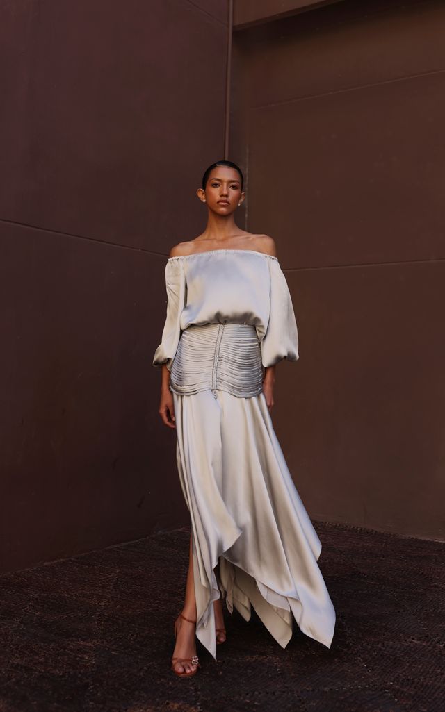 ERDEN SILVER SKIRT
