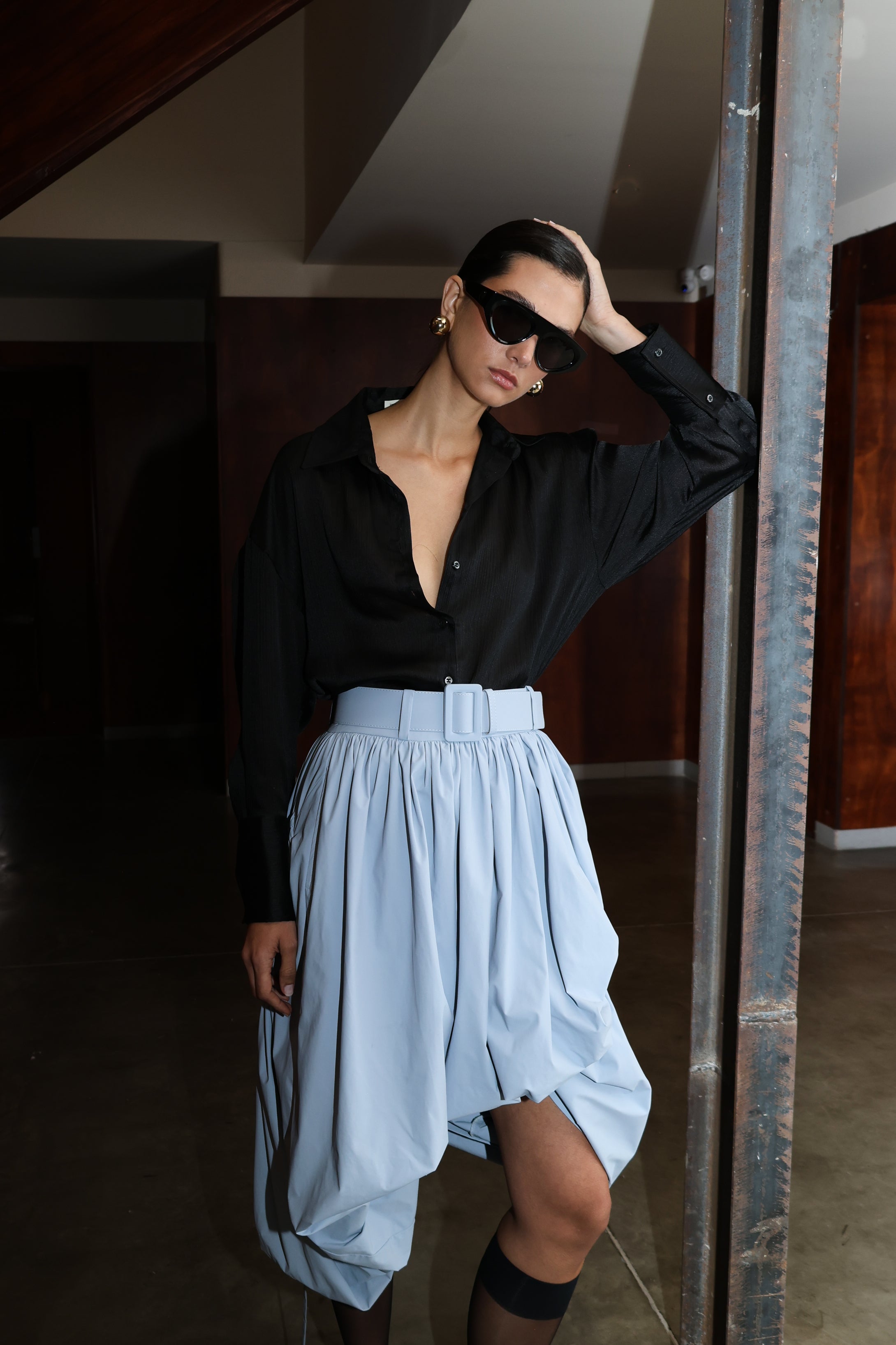 KABIL MINI SKIRT WITH BELT