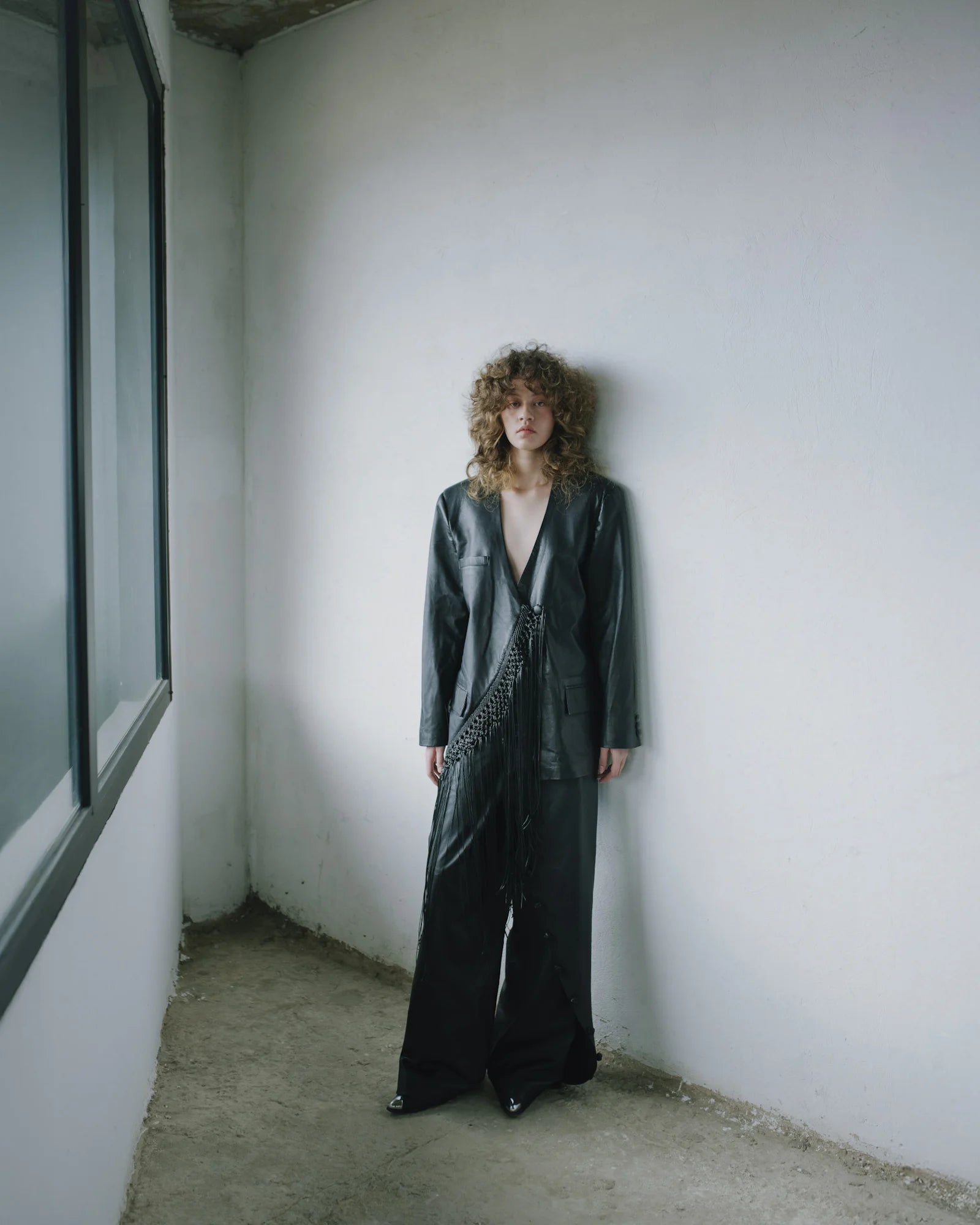 BLAZER CUERO MACRAMÉ