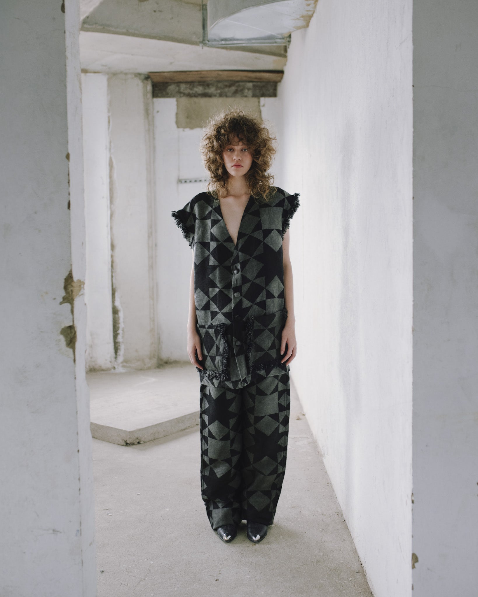 PANTALON SUIT TELAR PATRÓN