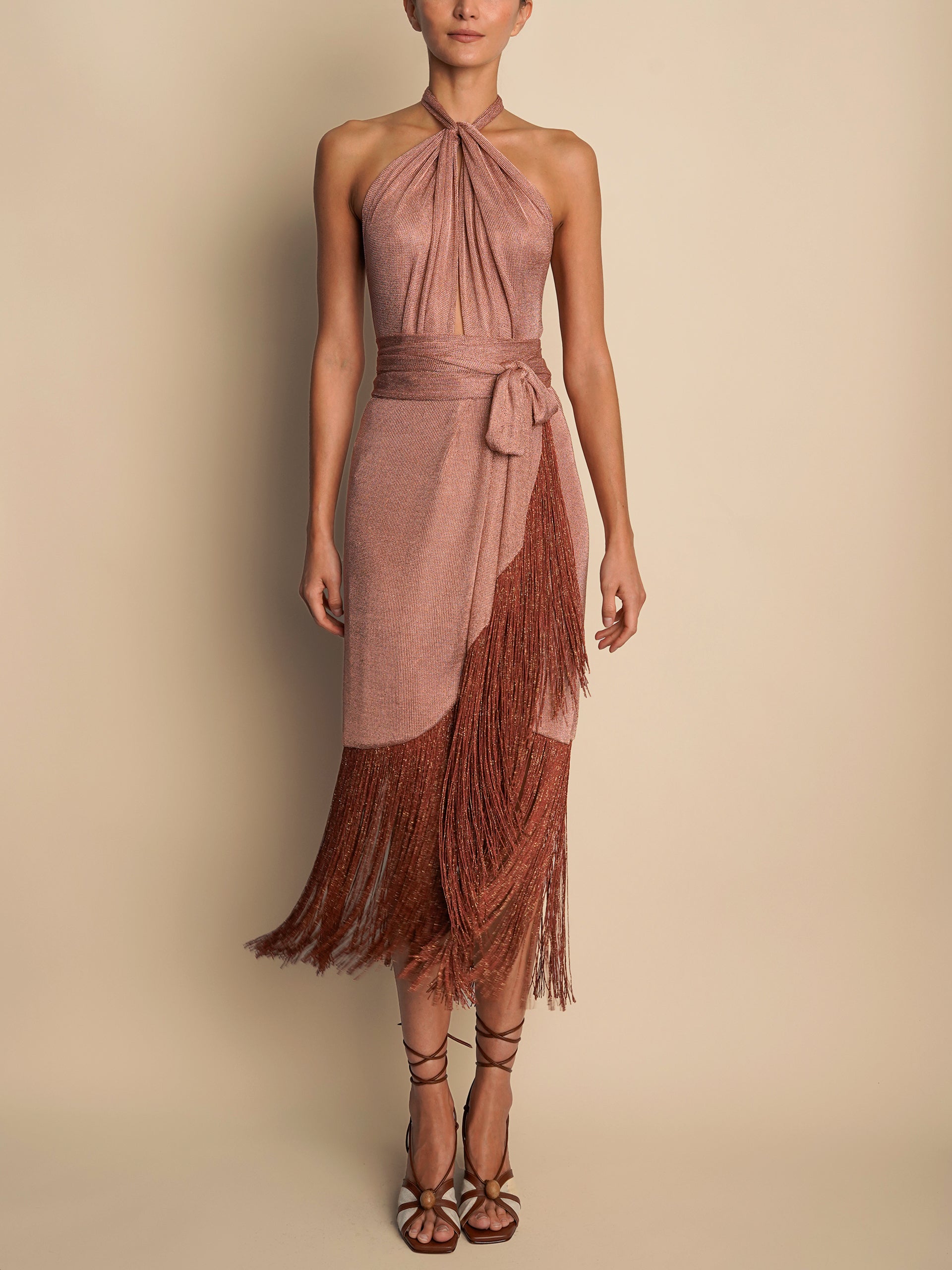 SUNSET DRESS ROSEGOLD