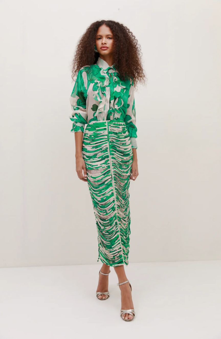 DANIELLE FLORAL MAXI SKIRT