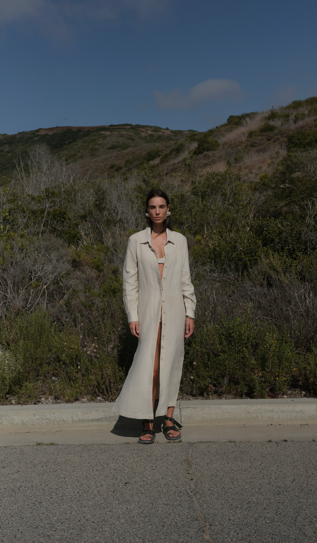 CAMISA VESTIDO MANGA LARGA