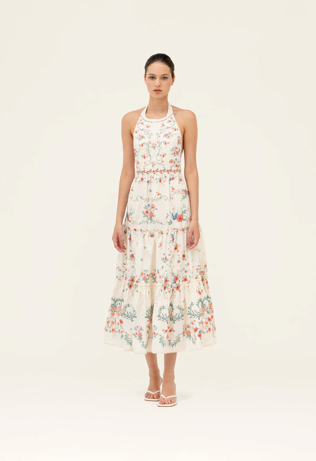 CONSUELO MOSQUETA MIDI DRESS