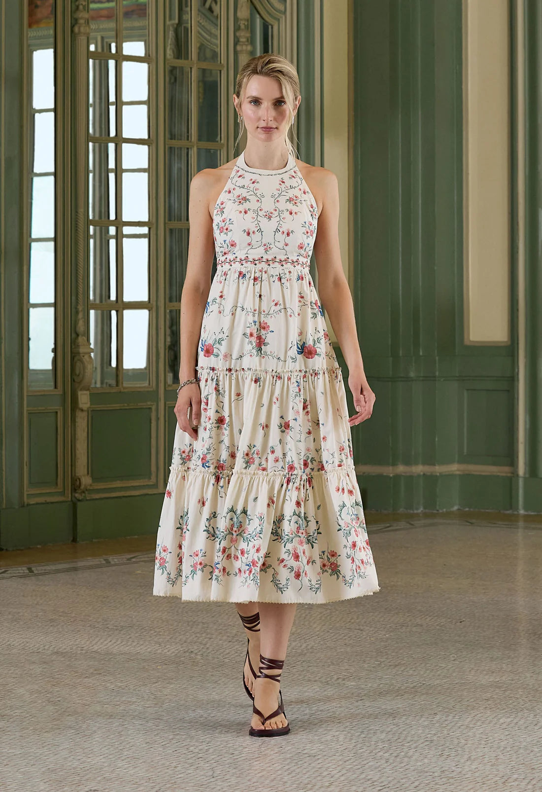 CONSUELO MOSQUETA MIDI DRESS