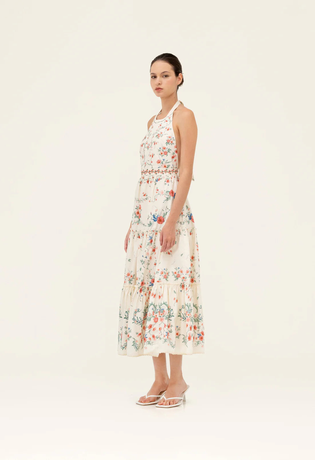 CONSUELO MOSQUETA MIDI DRESS