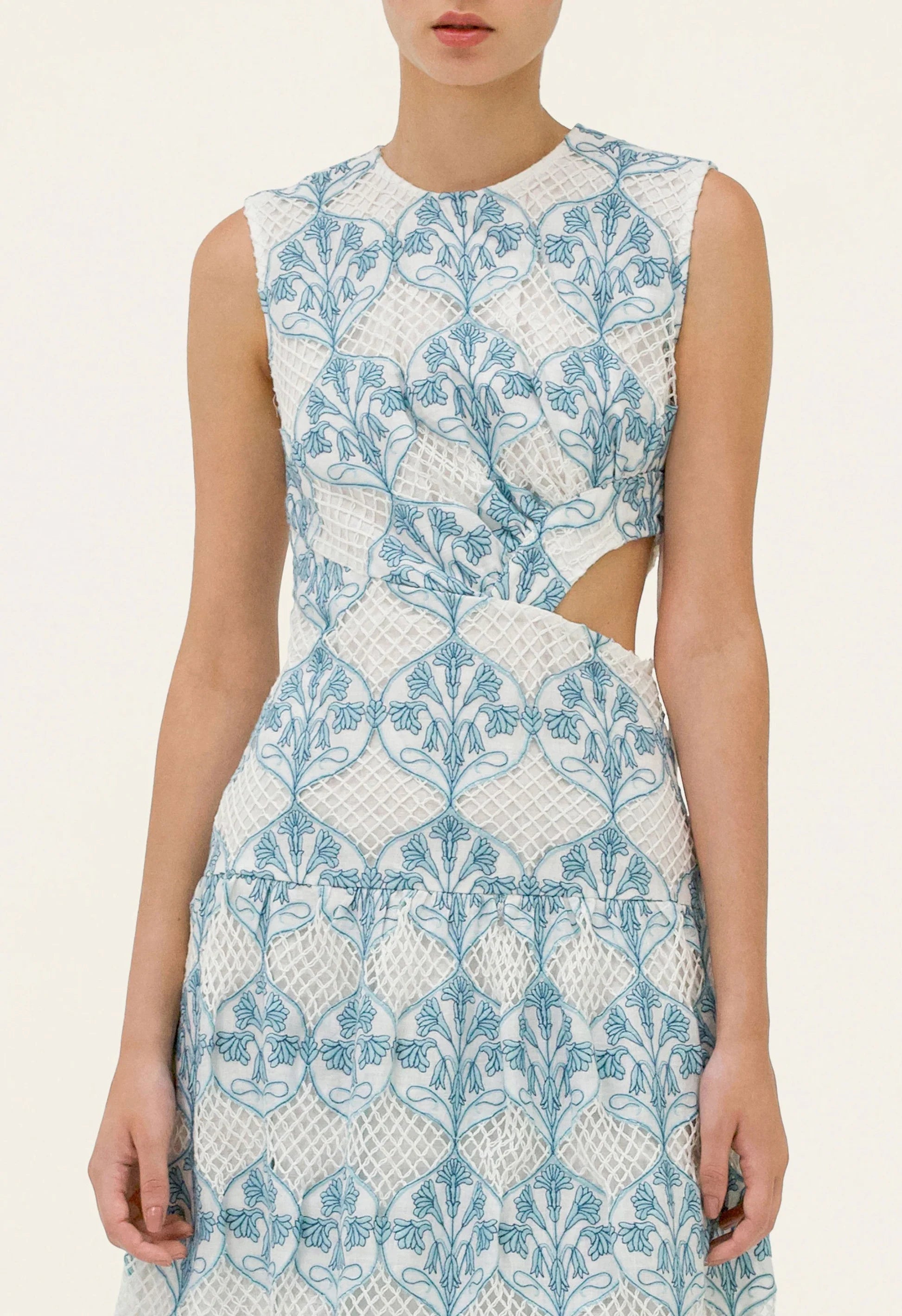 OTOÑO RIBBONS MIDI DRESS